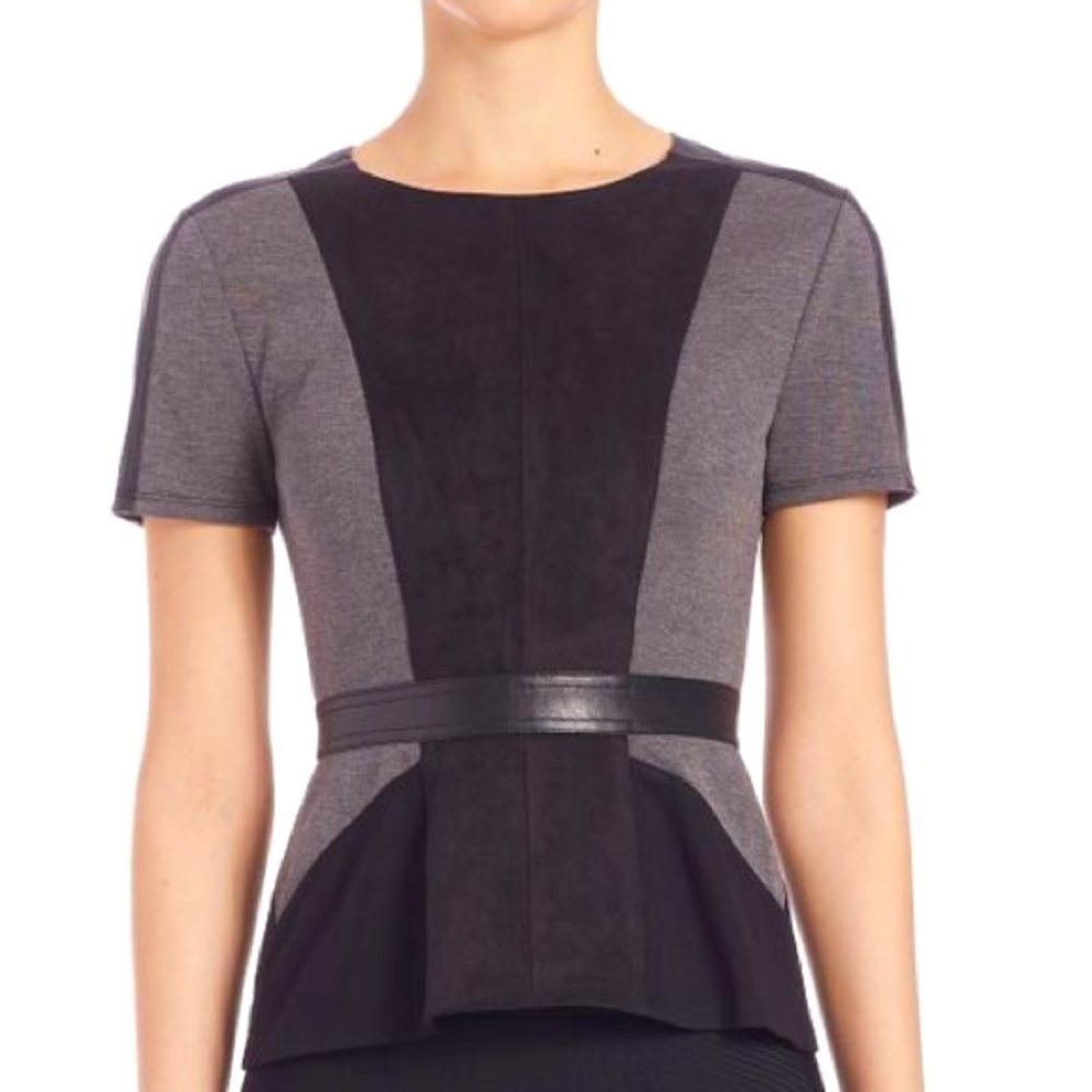 BCBGMAXAZRIA peplum top
